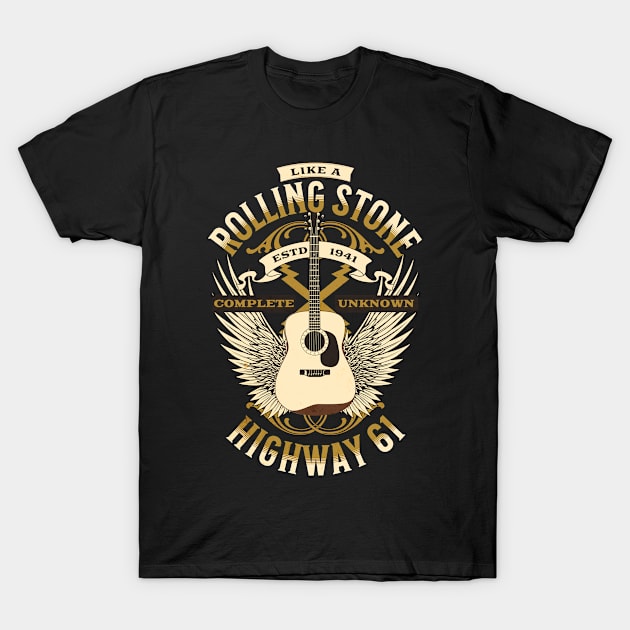 Like A Rolling Stone T-Shirt by Three Meat Curry